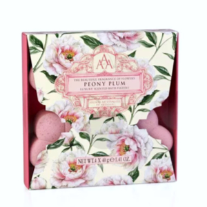 Peony Plum Luxury Scented Bath Fizzers