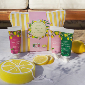Feel the Zest Wash Bag Hand Cream Gift Set