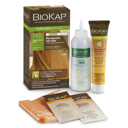 Permanent Hair Dye - Golden Blond Wheat 7.33