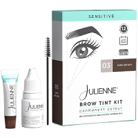 Julienne - Sensitive Brow Tint Kit - Dark Brown