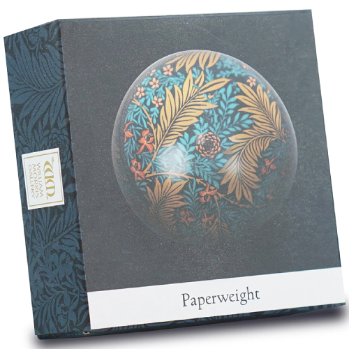 William Morris (Larkspur) Glass Paperweight