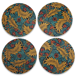 William Morris Ceramic Coasters Set of 4