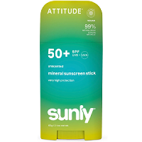 Attitude - Sunly Mineral Sunscreen Stick SPF 50 - Unscented