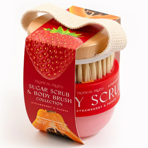 Strawberry & Papaya Body Scrub Set